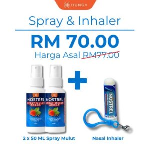 NOSTREL - 2 SPRAY, 1 INHALER